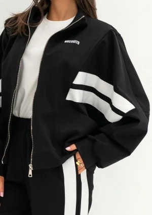 Ryder - Black sweatshirt with stripes