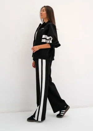 Ryder - Black sweatshirt with stripes