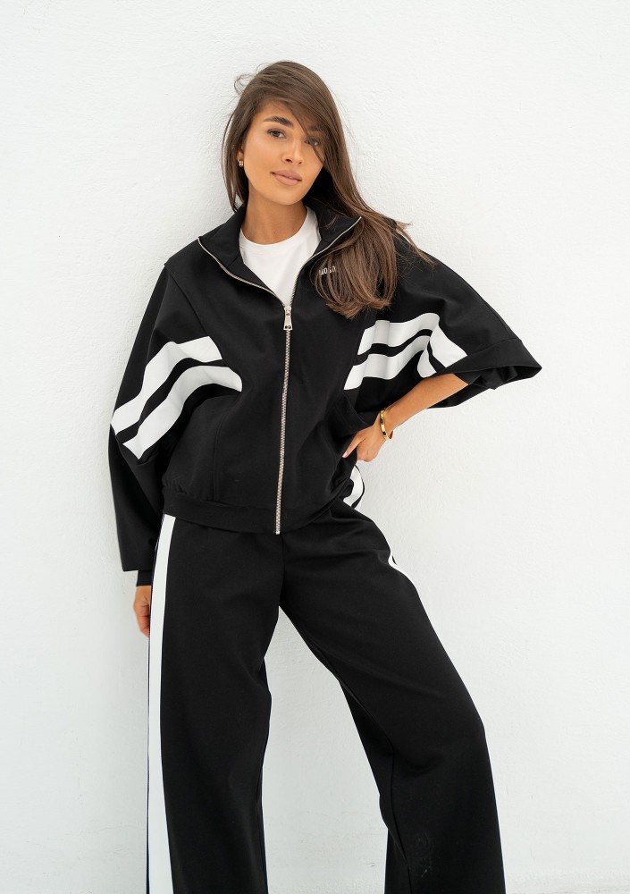 Ryder - Bluza z lampasami Black