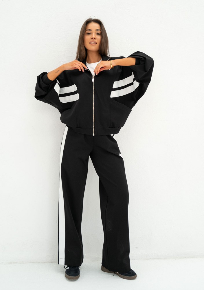 Ryder - Bluza z lampasami Black