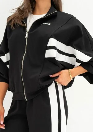 Ryder - Black sweatshirt with stripes