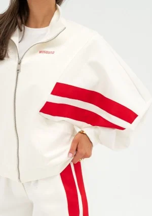 Ryder - Ecru sweatshirt with stripes