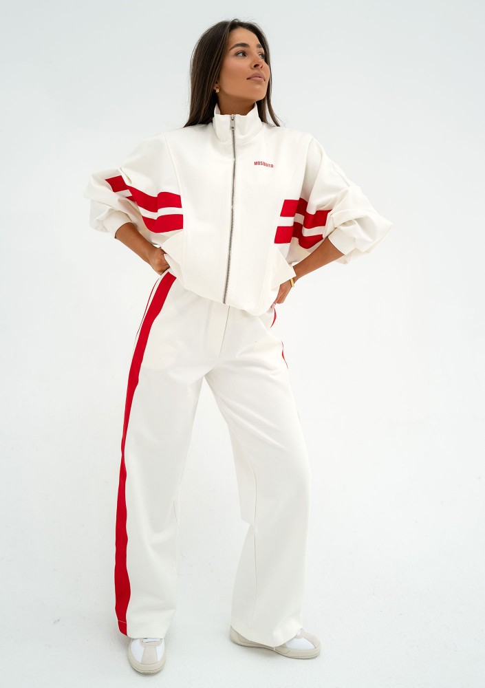 Ryder - Bluza z lampasami Ecru