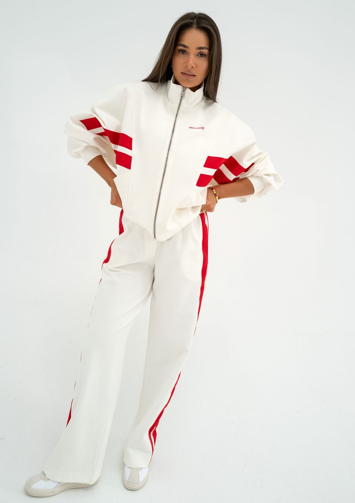 Ryder - Bluza z lampasami Ecru