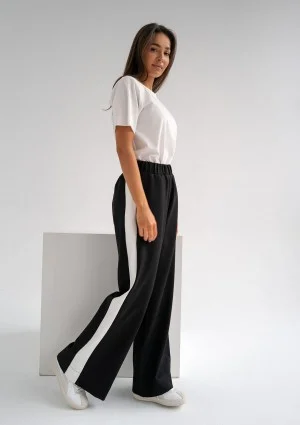 Dusty - Black pants with stripes