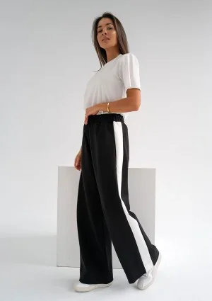 Dusty - Black pants with stripes