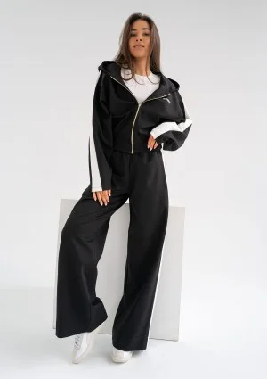 Dusty - Black pants with stripes