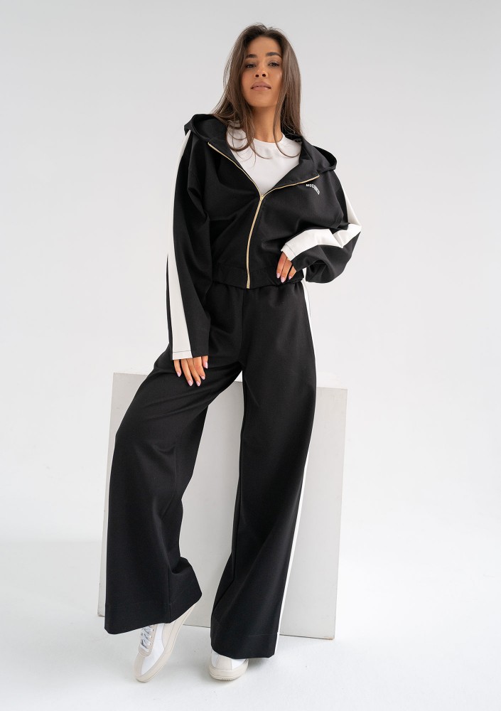 Dusty - Black pants with stripes