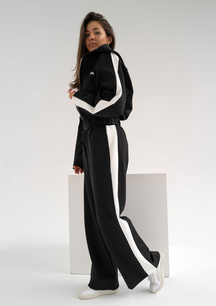 Dusty - Black pants with stripes