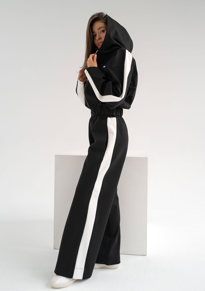 Dusty - Black pants with stripes