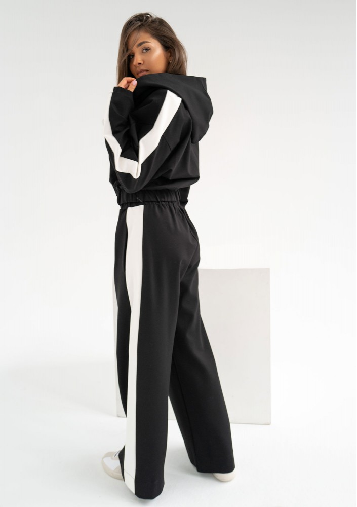 Dusty - Black pants with stripes