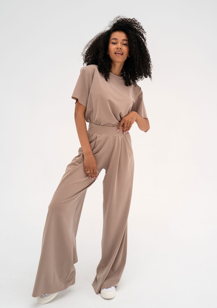 Rebel - Beige loose pants