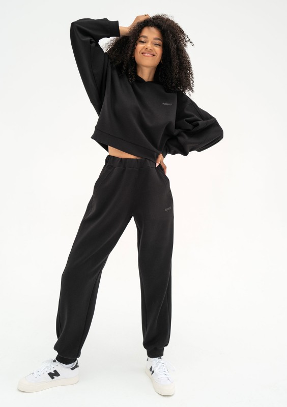 Chase - Black rayon sweatpants
