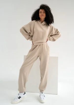 Chase - Light beige rayon sweatpants