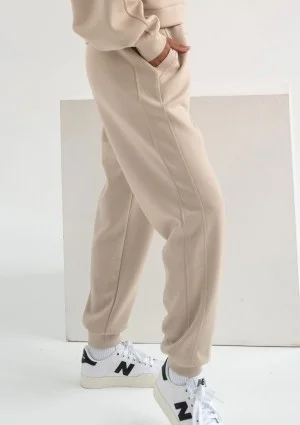 Chase - Light beige rayon sweatpants