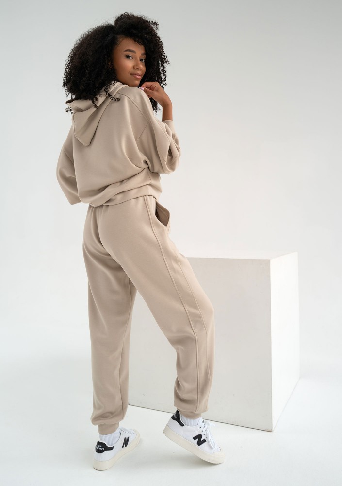 Chase - Spodnie dresowe Light Beige