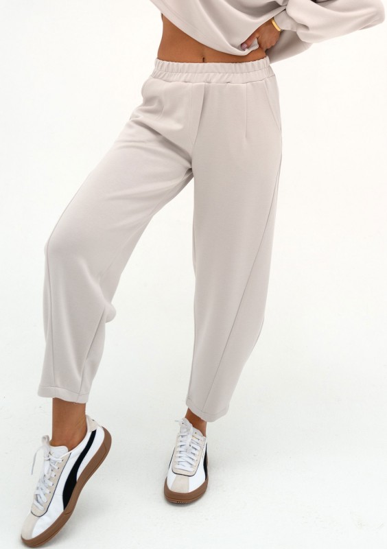 Ollie - White rayon sweatpants