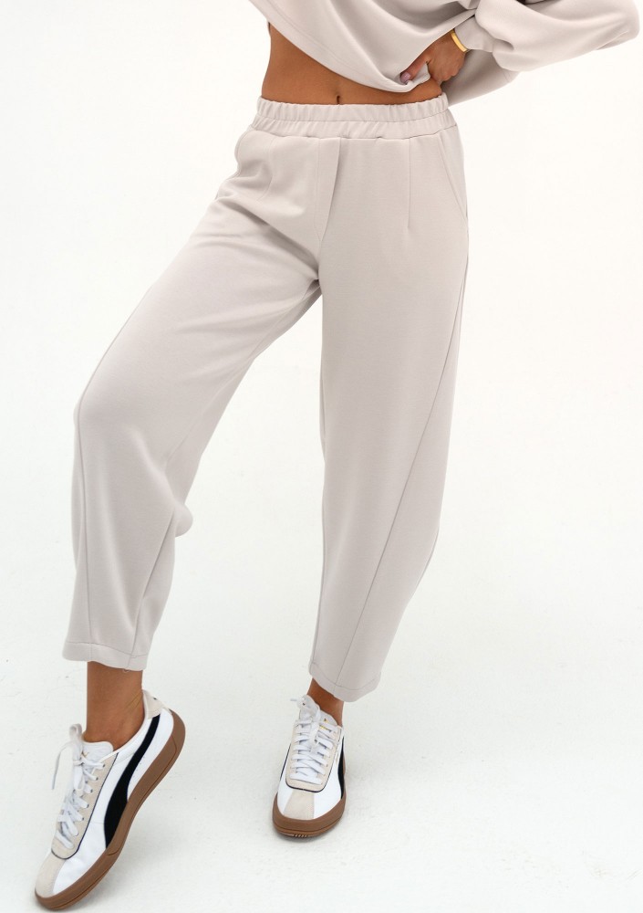 Ollie - White rayon sweatpants