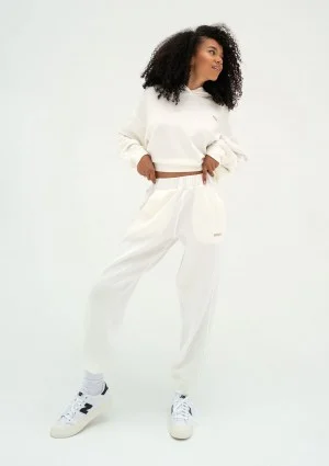 Chase - Ecru rayon sweatpants