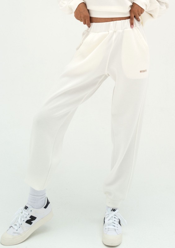 Chase - Ecru rayon sweatpants