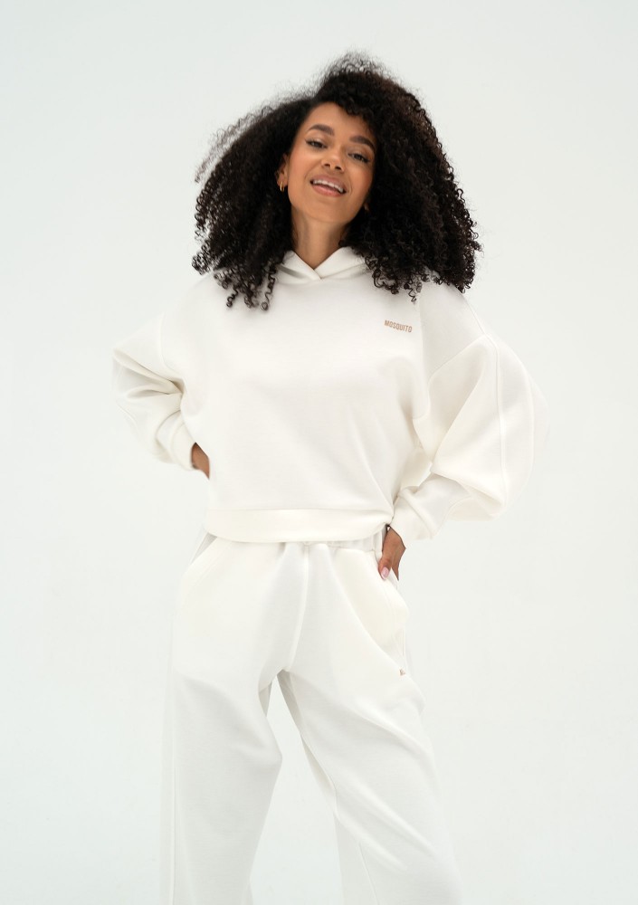 Chase - Bluza z kapturem Ecru