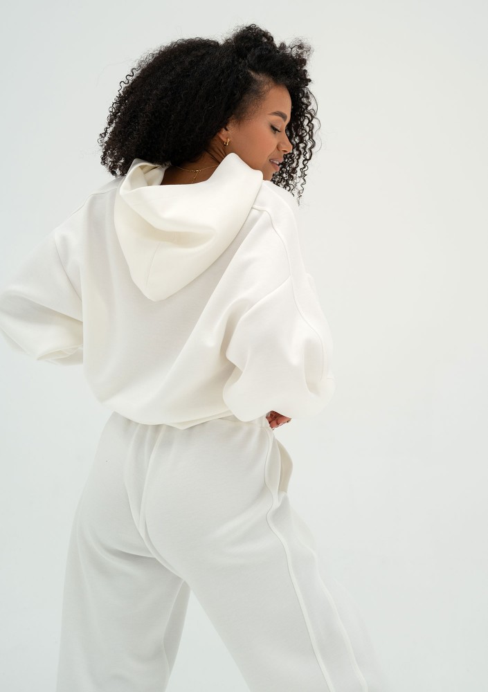 Chase - Bluza z kapturem Ecru