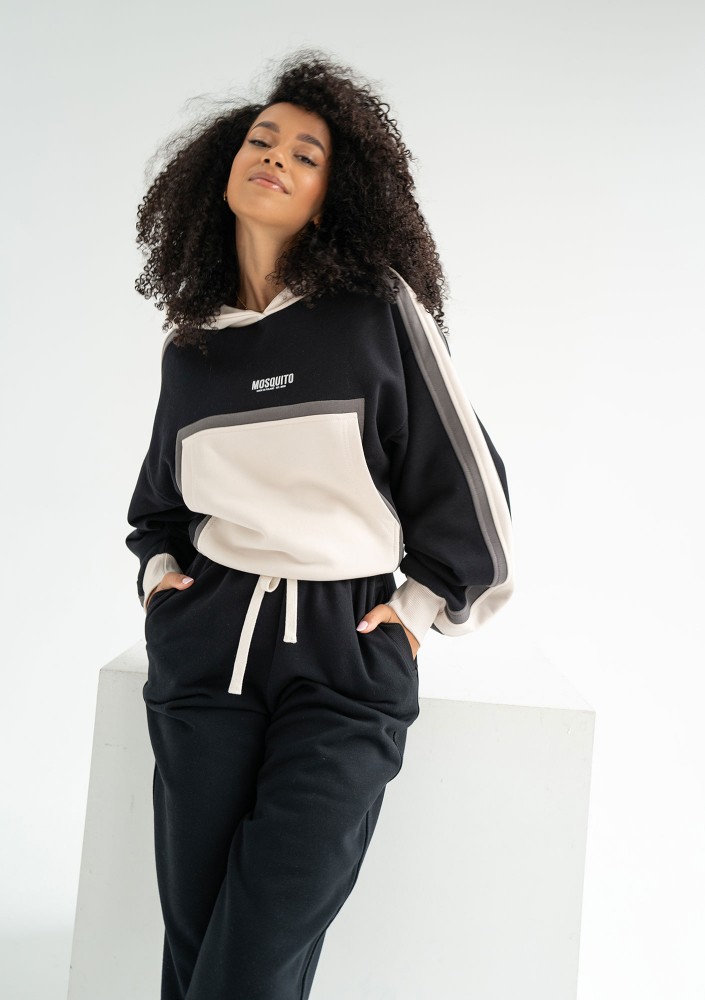 Fame - Bluza z kapturem Black