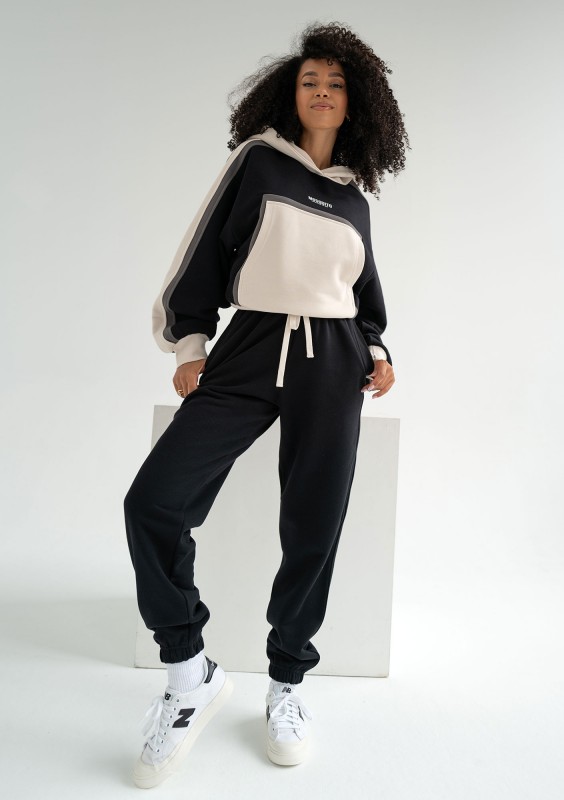 Fame - Sweatpants with strings Black