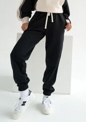 Fame - Sweatpants with strings Black