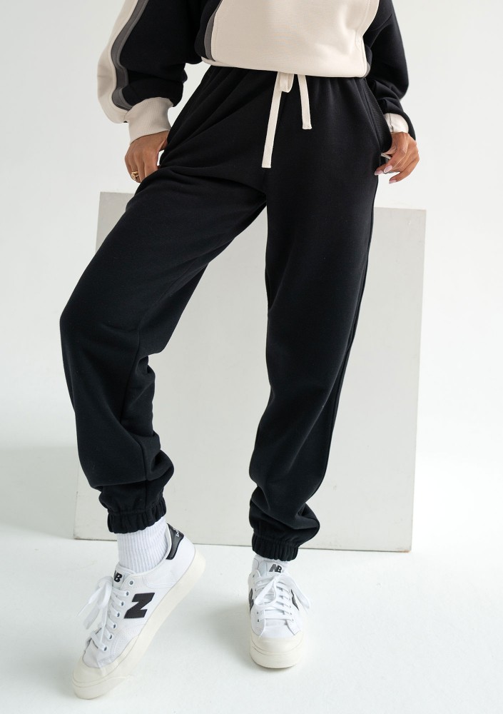 Fame - Sweatpants with strings Black