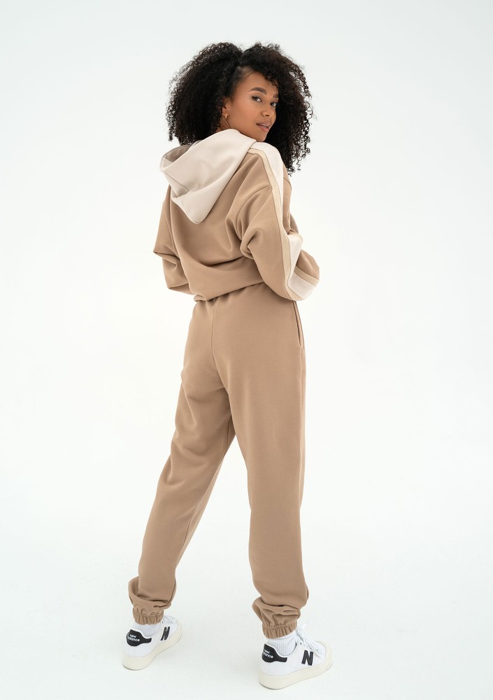 Fame - Sweatpants with strings Beige