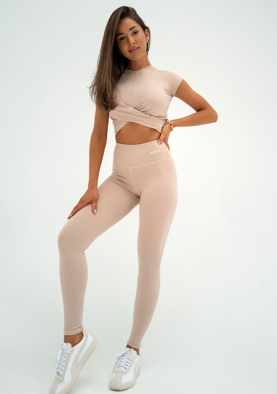 Hi Pure - Smooth beige leggings