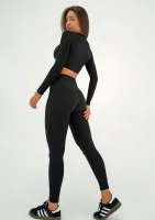 Hi Pure - Legginsy prążkowane Black