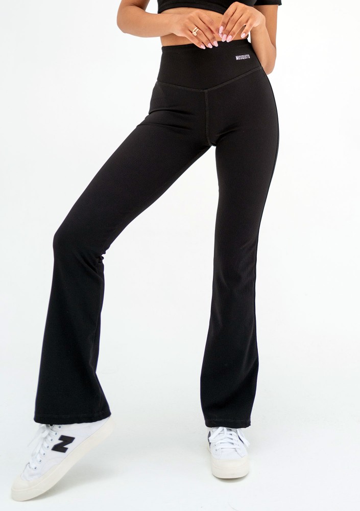 Chance - Black pinstriped leggings