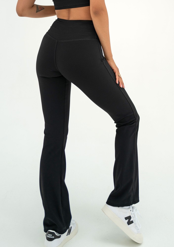 Chance - Black pinstriped leggings