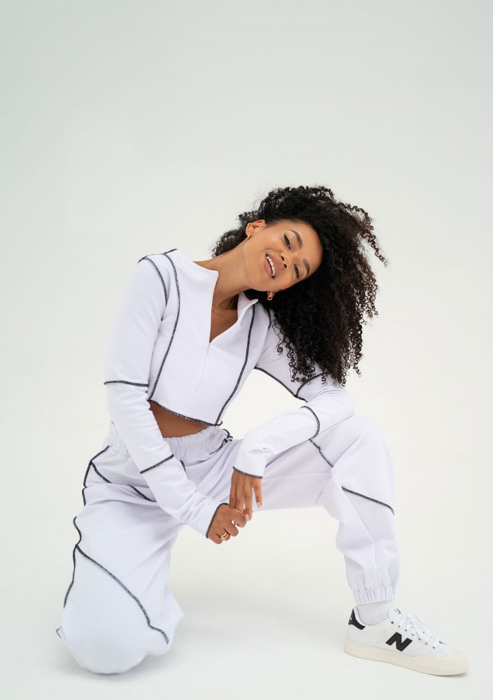 Jett - Short white sweatshirt