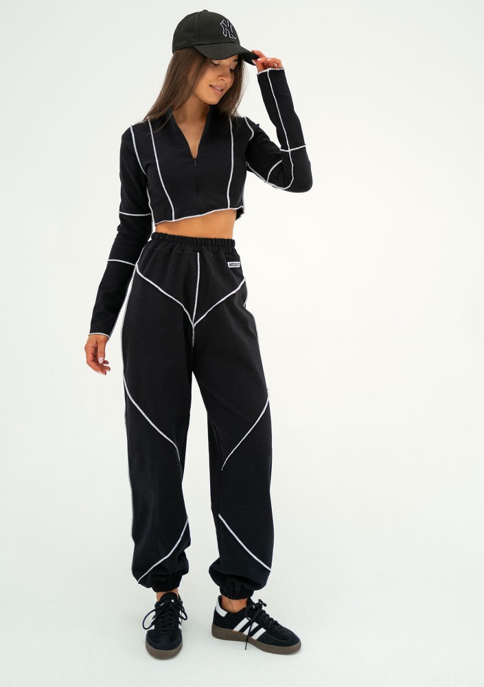 Jett - Short black sweatshirt