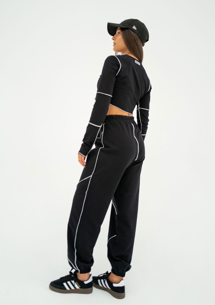 Jett - Short black sweatshirt