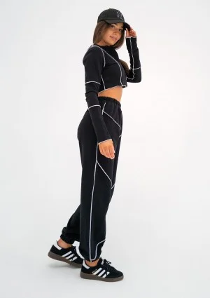 Jett - Short black sweatshirt