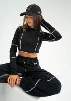 Jett - Bluza crop Czarna