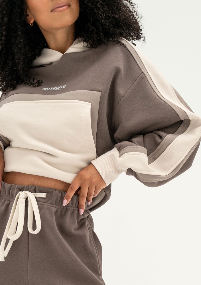 Fame - Bluza z kapturem Taupe