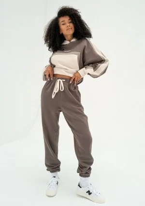 Fame - Sweatpants with strings Taupe