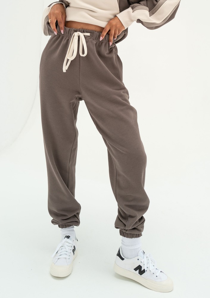 Fame - Sweatpants with strings Taupe