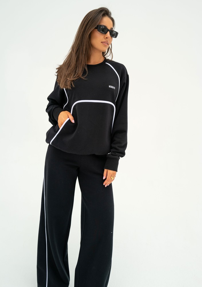 Cush - Bluza z lamówkami Black