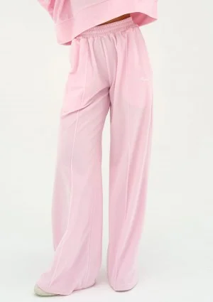 Costa Velvet - Pastel pink velvet sweatpants