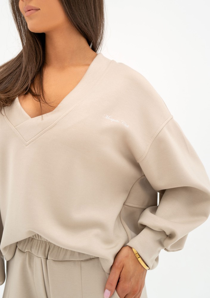 Ollie - Beige rayon sweatshirt