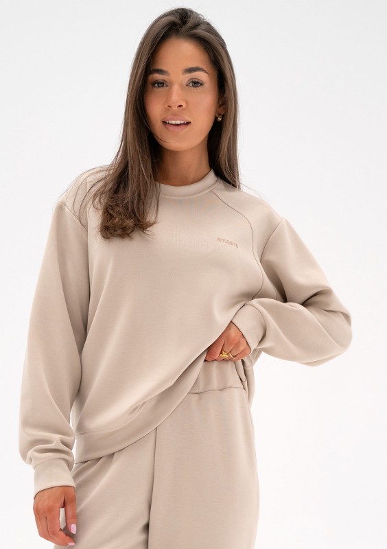 Shanti - Beige rayon sweatshirt