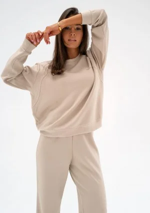 Shanti - Beige rayon sweatshirt