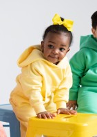 Pure - Bluza dziecięca z kapturem Sour Yellow