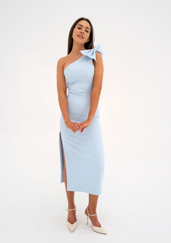 Evia - Light blue midi dress